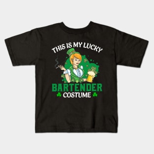 This is my lucky bartender costume Kids T-Shirt